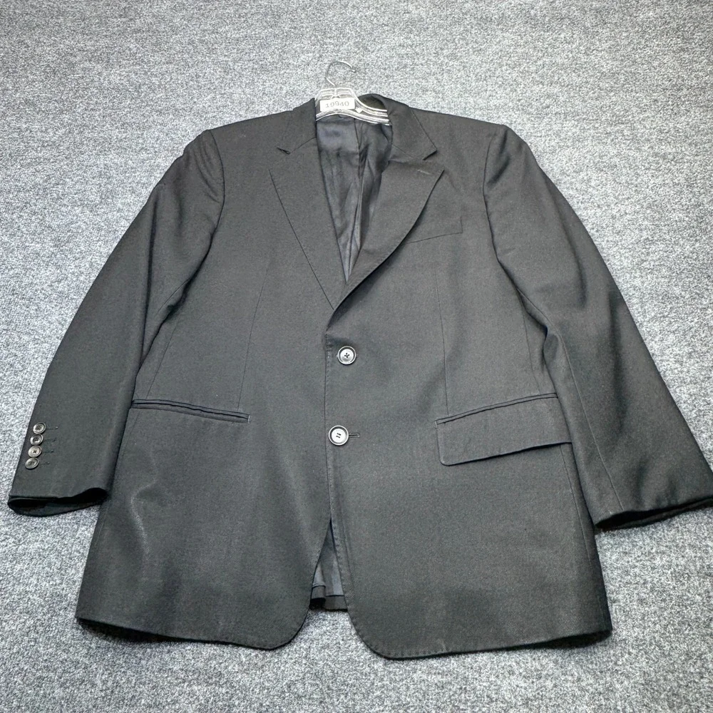 Gucci Blazer Mens 40 Black 2 Button Jacket Luxury Designer Formal 19940 Uniform